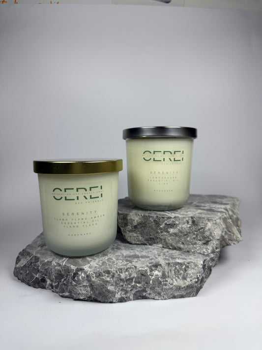 Lemongrass Candle | Handmade Vegan Candle with Essential Oil Lime – CEREI